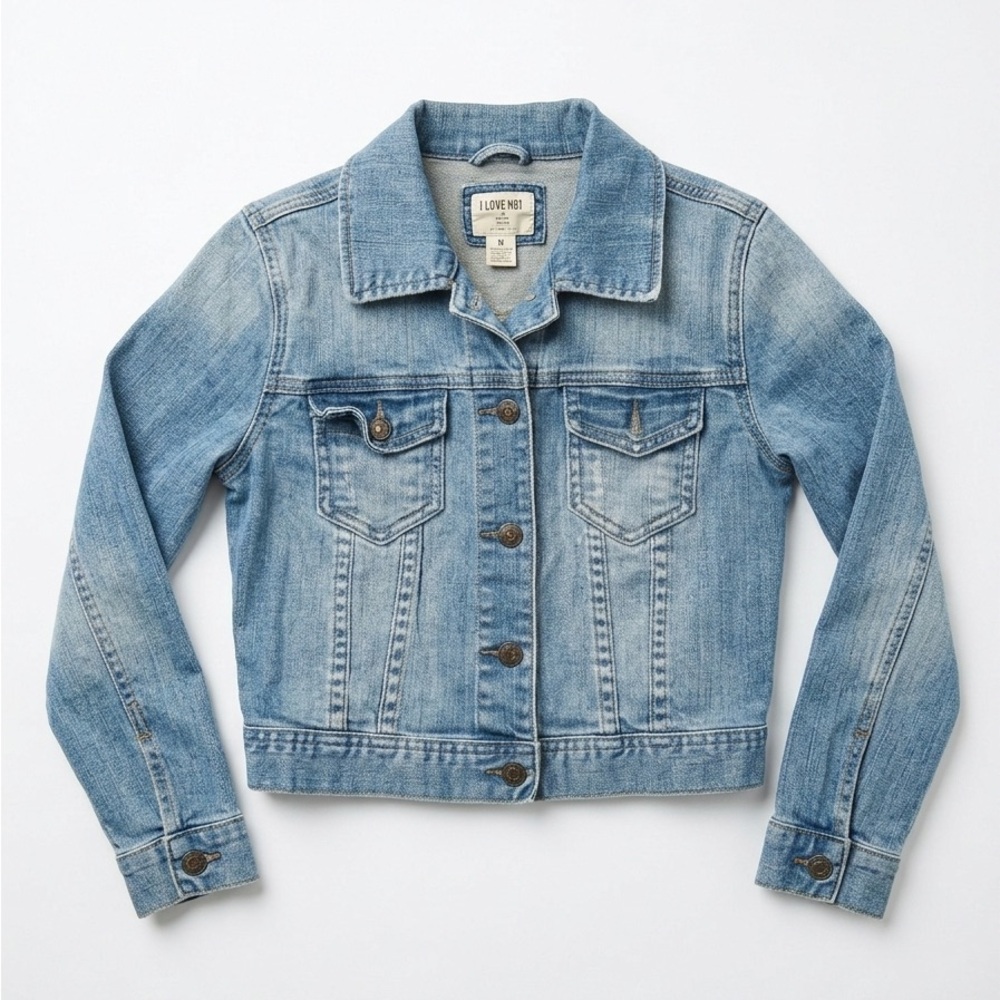 Hollister Cropped Denim Jacket